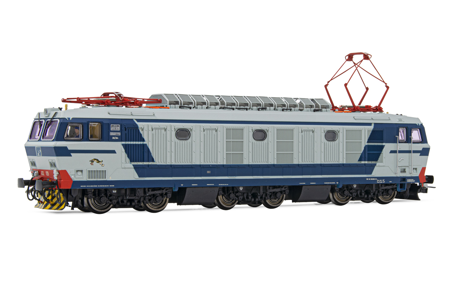 RIVAROSSI HR2876 - FS locomotiva elettrica E.632 029 livrea di origine pantografi FS.52, ep.V Dep. Loc. Bologna Centrale